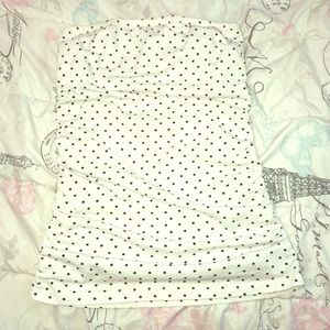 Eyelash Couture polka dot tube top